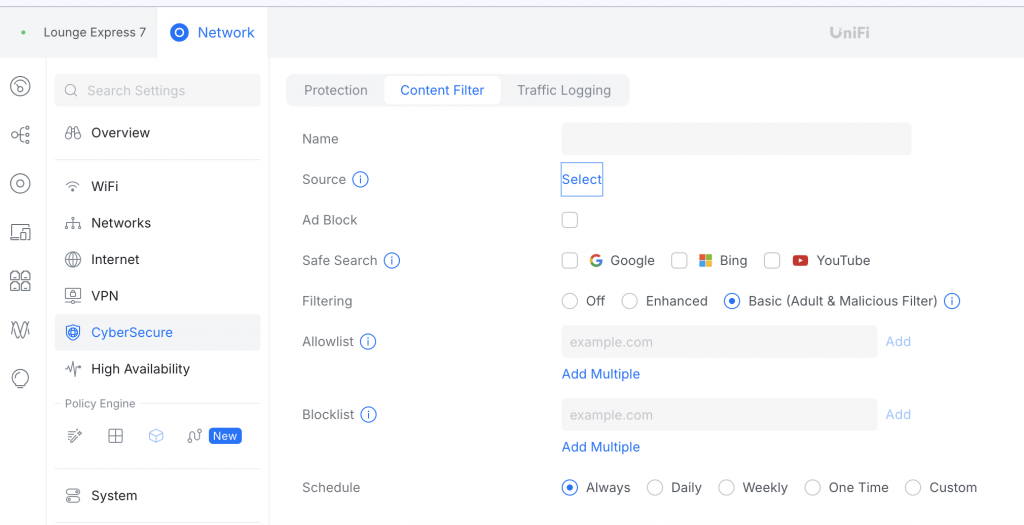 Ubiquiti ad-blocking